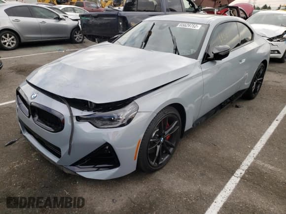 ✅ 2023 BMW 2 Series M240i xDrive • VIN: 3MW53CM0XP8C82251 • Lot: 65629752. Listed on Copart with 1,134 mi. Free auction sales archive from the USA and detailed vehicle history report at DreamBid. Image 2.