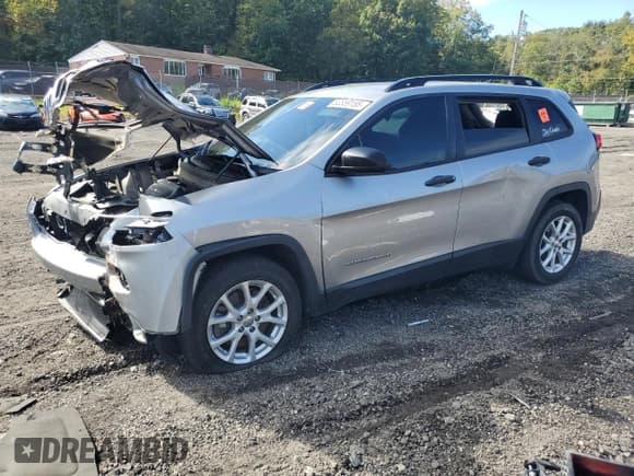 ✅ 2017 Jeep Cherokee Sport • VIN: 1C4PJLAB9HW613935 • Lot: 82359155. Listed on Copart with Not provided. Free auction sales archive from the USA and detailed vehicle history report at DreamBid. Image 1.
