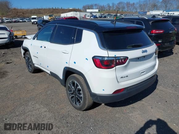 ✅ 2023 Jeep Compass Limited • VIN: 3C4NJDCN8PT534989 • Lot: 42061842. Wystawiony na IAAI z przebiegiem 19 031 mil. Bezpłatny archiwum sprzedaży aukcyjnych z USA i szczegółowy raport historii pojazdu na DreamBid. Zdjęcie 3.