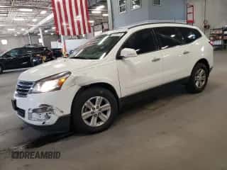 2014 Chevrolet Traverse LT z VIN 1GNKRHKD6EJ191154, wystawiony jako Copart lot #82320115 z przebiegiem 125 909 mil mil oraz Szkoda całkowita • Salvage title. Historia ofert i sprzedaży dostępna na DreamBid. Obrazek 1.