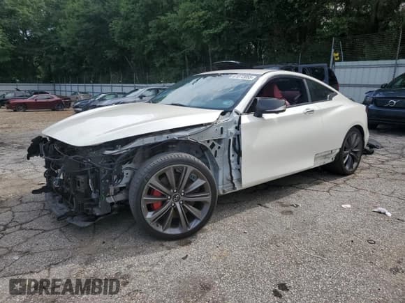 ✅ 2020 Infiniti Q60 Red Sport 400 • VIN: JN1FV7EK0LM400347 • Lot: 61872055. Listed on Copart with 68,676 mi. Free auction sales archive from the USA and detailed vehicle history report at DreamBid. Image 1.