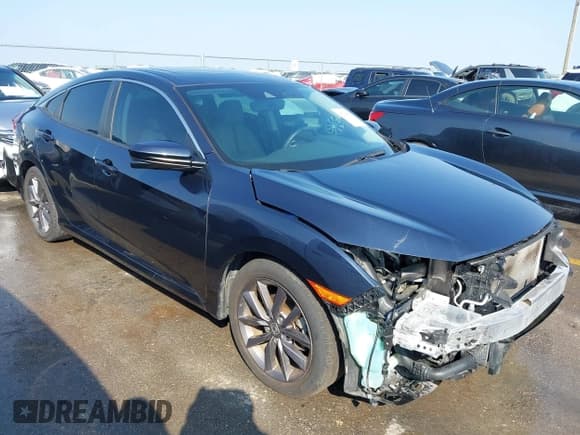 ✅ 2020 Honda Civic EX-L • VIN: 19XFC1F71LE019521 • Lot: 43215277. Listed on IAAI with 56,892 mi. Free auction sales archive from the USA and detailed vehicle history report at DreamBid. Image 1.