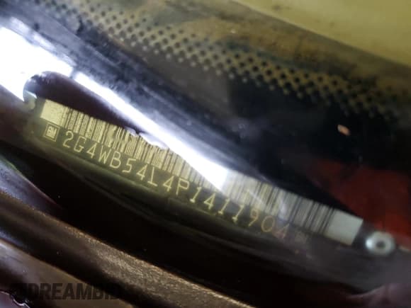 ✅ 1993 Buick Regal Custom • VIN: 2G4WB54L4P1411904 • Лот: 56564455. Опубликован ранее на Copart с пробегом 112 248 миль. Бесплатный доступ к архиву аукционных продаж из США и подробный отчёт об истории автомобиля на DreamBid. Изображение 12.