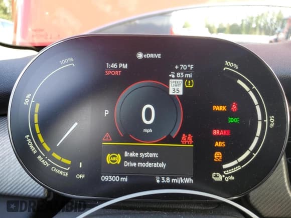 ✅ 2024 MINI Hardtop Cooper SE • VIN: WMW13DJ06R2V51825 • Lot: 84446305. Listed on Copart with 9,300 mi. Free auction sales archive from the USA and detailed vehicle history report at DreamBid. Image 9.