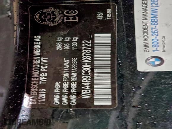 ✅ 2017 BMW 4 Series 430i xDrive • VIN: WBA4R9C30HK878722 • Lot: 95476075. Wystawiony na Copart z przebiegiem 120 939 mil. Bezpłatny archiwum sprzedaży aukcyjnych z USA i szczegółowy raport historii pojazdu na DreamBid. Zdjęcie 12.