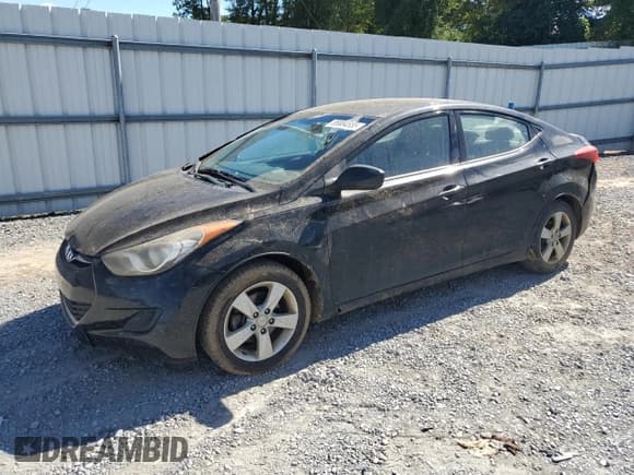 ✅ 2013 Hyundai Elantra GLS • VIN: KMHDH4AE4DU916119 • Lot: 85684555. Listed on Copart with 182,945 mi. Free auction sales archive from the USA and detailed vehicle history report at DreamBid. Image 1.
