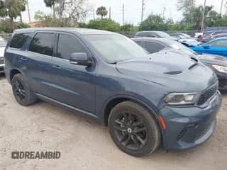 ✅ 2021 Dodge Durango R/T • VIN: 1C4SDHCT5MC863611 • Lot: 41619544. Listed on IAAI with 33,692 mi. Free auction sales archive from the USA and detailed vehicle history report at DreamBid. Image 1.