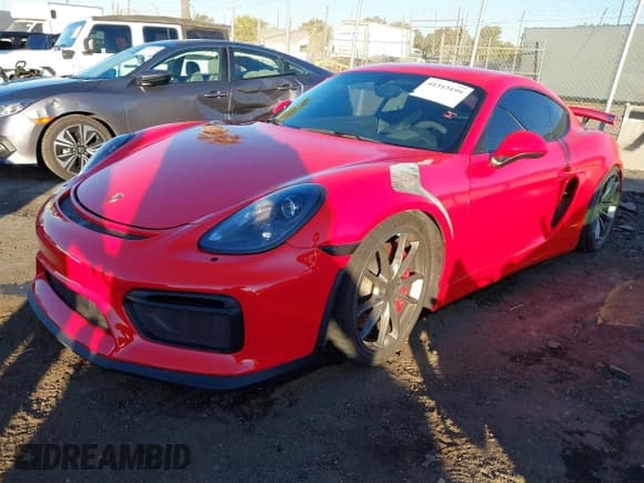 ✅ 2016 Porsche Cayman GT4 • VIN: WP0AC2A84GK191352 • Lot: 41313199. Listed on IAAI with 47,487 mi. Free auction sales archive from the USA and detailed vehicle history report at DreamBid. Image 2.