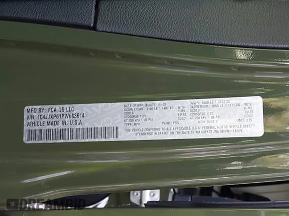 ✅ 2023 Jeep Wrangler Sahara • VIN: 1C4JJXP61PW683614 • Lot: 42421826. Listed on IAAI with 18,890 mi. Free auction sales archive from the USA and detailed vehicle history report at DreamBid. Image 9.