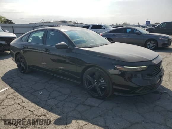 2025 Honda Accord Sport-L with VIN 1HGCY2F78SA056627, listed as a Copart auction lot 81959995 with 11,645 mi miles and Salvage title. Bid and sale history available at DreamBid. Image 4.