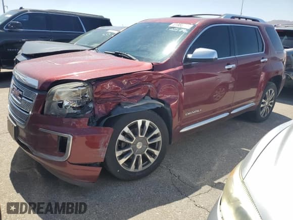 ✅ 2017 GMC Terrain Denali • VIN: 2GKFLVE30H6206587 • Лот: 61958195. Опубликован ранее на Copart с пробегом 92 862 миль. Бесплатный доступ к архиву аукционных продаж из США и подробный отчёт об истории автомобиля на DreamBid. Изображение 1.
