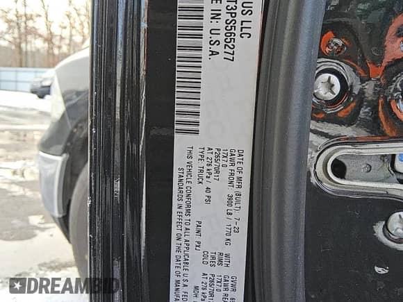 2023 Ram 1500 SLT z VIN 1C6RR7TT3PS565277, wystawiony jako Copart lot #88987655 z przebiegiem 32 934 mil mil oraz Szkoda całkowita • Salvage title. Historia ofert i sprzedaży dostępna na DreamBid. Obrazek 13.