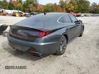 2022 Hyundai Sonata Limited with VIN KMHL34J2XNA173808, listed as a Copart auction lot 62831712 with 37,076 mi miles and . Bid and sale history available at DreamBid. Image 4.