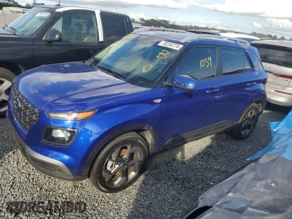 2024 Hyundai Venue SEL with VIN KMHRC8A33RU279788, listed as a Copart auction lot 78234774 with 1,039 mi miles and Non repairable. Bid and sale history available at DreamBid. Image 1.