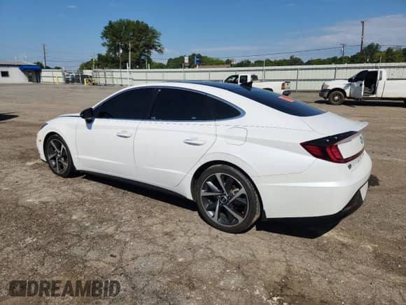 2021 Hyundai Sonata SEL Plus z VIN 5NPEJ4J2XMH112629, wystawiony jako Copart lot #71488875 z przebiegiem Nie podano mil oraz Szkoda całkowita • Salvage title. Historia ofert i sprzedaży dostępna na DreamBid. Obrazek 2.