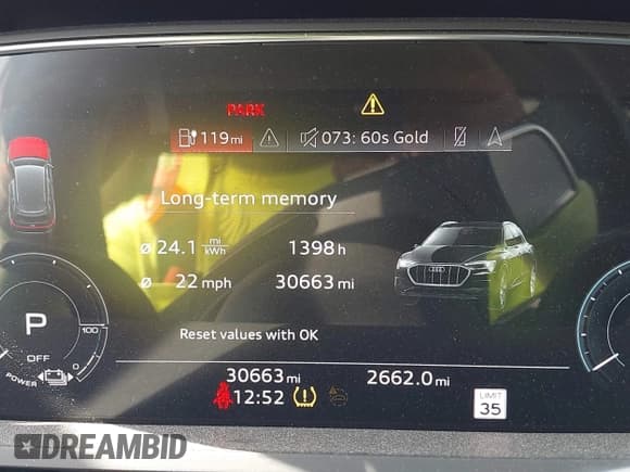 ✅ 2021 Audi e-tron Sportback Premium Plus • VIN: WA12AAGE2MB012913 • Lot: 43455155. Listed on IAAI with 30,663 mi. Free auction sales archive from the USA and detailed vehicle history report at DreamBid. Image 7.