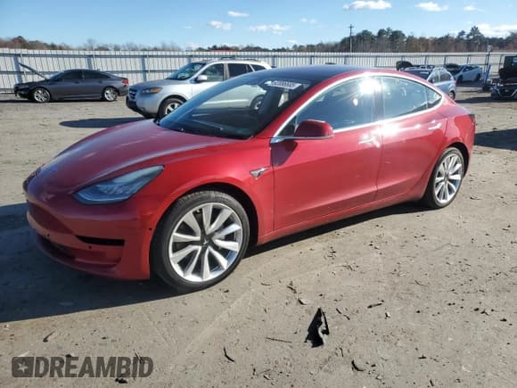✅ 2018 Tesla Model 3 Long Range Battery • VIN: 5YJ3E1EB6JF146131 • Lot: 92086685. Listed on Copart with 122,145 mi. Free auction sales archive from the USA and detailed vehicle history report at DreamBid. Image 1.