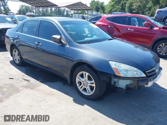 ✅ 2006 Honda Accord EX-L • VIN: 1HGCM56836A172751 • Lot: 43140293. Listed on IAAI with 97,227 mi. Free auction sales archive from the USA and detailed vehicle history report at DreamBid. Image 1.