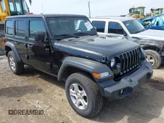 ✅ 2023 Jeep Wrangler Sport S • VIN: 1C4HJXDN6PW599895 • Лот: 42242107. Опубликован ранее на IAAI с пробегом 53 980 миль. Бесплатный доступ к архиву аукционных продаж из США и подробный отчёт об истории автомобиля на DreamBid. Изображение 1.
