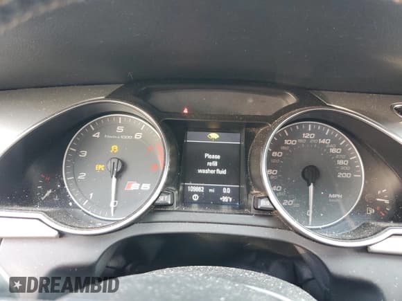 ✅ 2011 Audi S5 Prestige • VIN: WAUVVAFR8BA084274 • Lot: 59582985. Listed on Copart with 109,862 mi. Free auction sales archive from the USA and detailed vehicle history report at DreamBid. Image 9.