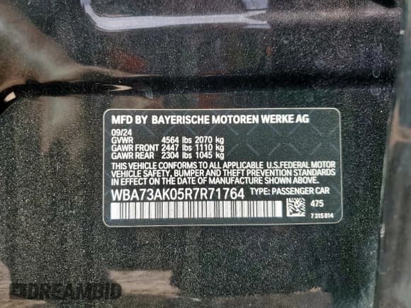 ✅ 2024 BMW 2 Series 228i xDrive • VIN: WBA73AK05R7R71764 • Лот: 84284165. Опубликован ранее на Copart с пробегом Не указан. Бесплатный доступ к архиву аукционных продаж из США и подробный отчёт об истории автомобиля на DreamBid. Изображение 12.