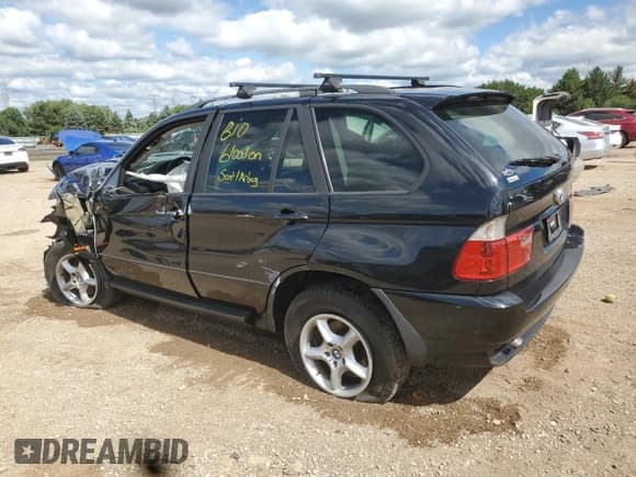 ✅ 2003 BMW X5 3.0i • VIN: 5UXFA53583LV91482 • Lot: 69235665. Listed on Copart with Not provided. Free auction sales archive from the USA and detailed vehicle history report at DreamBid. Image 2.