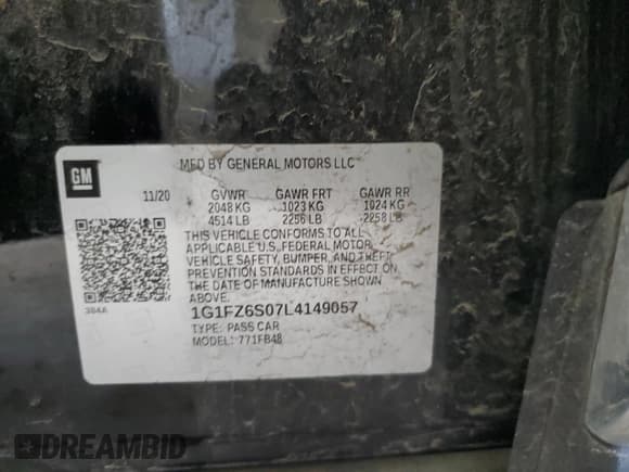 ✅ 2020 Chevrolet Bolt EV Premier • VIN: 1G1FZ6S07L4149057 • Lot: 43730345. Wystawiony na Copart z przebiegiem 21 481 mil. Bezpłatny archiwum sprzedaży aukcyjnych z USA i szczegółowy raport historii pojazdu na DreamBid. Zdjęcie 13.