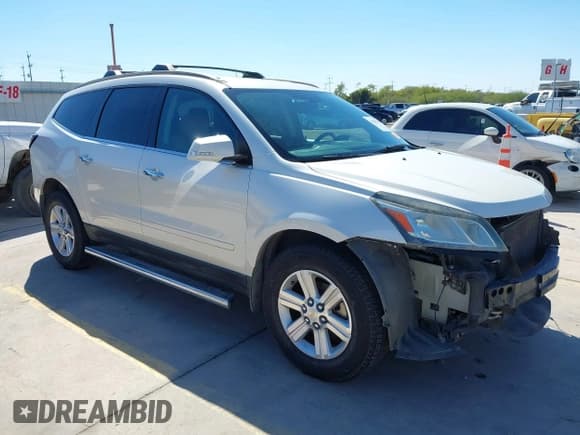 ✅ 2013 Chevrolet Traverse LT • VIN: 1GNKRJKD0DJ146474 • Lot: 43599335. Listed on IAAI with 102,254 mi. Free auction sales archive from the USA and detailed vehicle history report at DreamBid. Image 1.