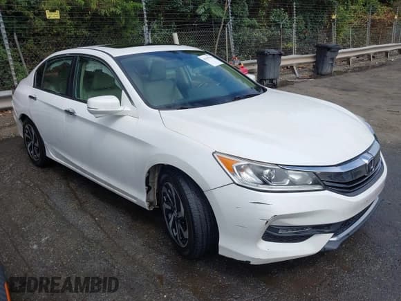 ✅ 2017 Honda Accord EX-L • VIN: 1HGCR2F81HA200498 • Lot: 43193760. Listed on IAAI with 142,726 mi. Free auction sales archive from the USA and detailed vehicle history report at DreamBid. Image 1.