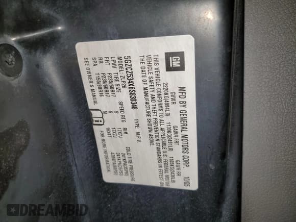 ✅ 2006 Saturn VUE • VIN: 5GZCZ534X6S830348 • Лот: 80379424. Опубликован ранее на Copart с пробегом Не указан. Бесплатный доступ к архиву аукционных продаж из США и подробный отчёт об истории автомобиля на DreamBid. Изображение 13.