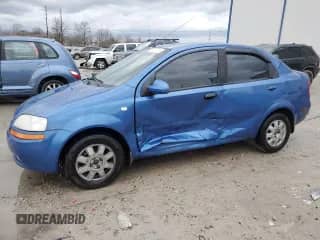 2005 Chevrolet Aveo SVM z VIN KL1TD52665B429694, wystawiony jako Copart lot #86814544 z przebiegiem 186 764 mil mil oraz Nie do naprawy • Non repairable. Historia ofert i sprzedaży dostępna na DreamBid. Obrazek 1.