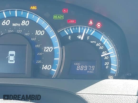 2012 Toyota Camry XLE with VIN 4T1BD1FK8CU016886, listed as a IAAI auction lot 42895318 with 88,979 mi miles and . Bid and sale history available at DreamBid. Image 16.