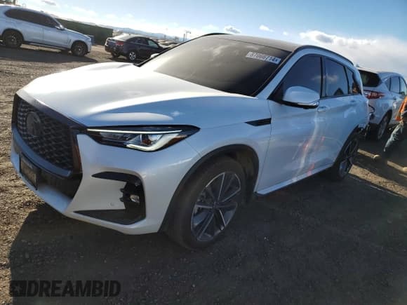 ✅ 2023 Infiniti QX50 Sport • VIN: 3PCAJ5FB0PF121405 • Lot: 87066714. Wystawiony na Copart z przebiegiem 11 958 mil. Bezpłatny archiwum sprzedaży aukcyjnych z USA i szczegółowy raport historii pojazdu na DreamBid. Zdjęcie 1.