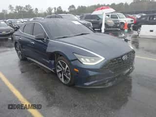 2021 Hyundai Sonata SEL Plus with VIN 5NPEJ4J20MH116303, listed as a IAAI auction lot 43539202 with 73,751 mi miles and . Bid and sale history available at DreamBid. Image 1.