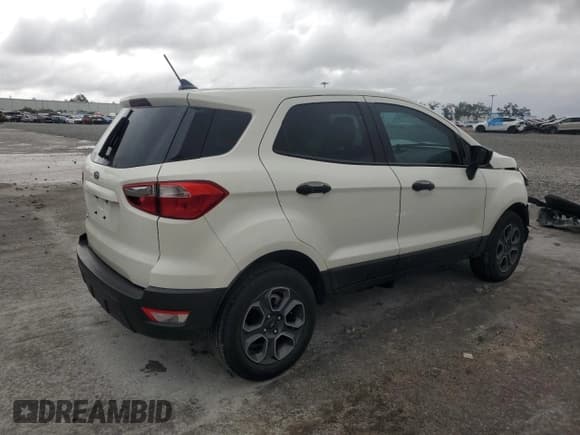 ✅ 2021 Ford EcoSport S • VIN: MAJ3S2FE3MC408007 • Lot: 85946925. Listed on Copart with 34,367 mi. Free auction sales archive from the USA and detailed vehicle history report at DreamBid. Image 3.