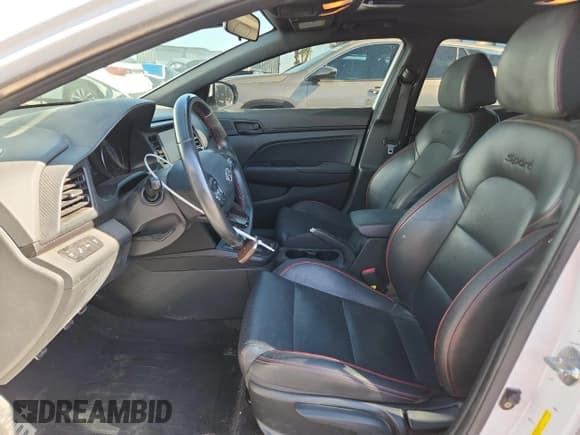 ✅ 2019 Hyundai Elantra Sport • VIN: KMHD04LB5KU837985 • Lot: 70855405. Listed on Copart with 50,268 mi. Free auction sales archive from the USA and detailed vehicle history report at DreamBid. Image 7.