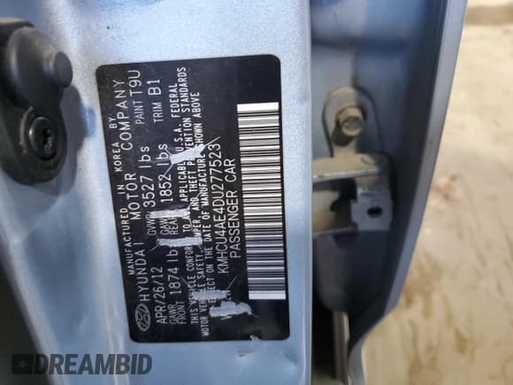 ✅ 2013 Hyundai Accent GLS • VIN: KMHCU4AE4DU277523 • Лот: 82916134. Опубликован ранее на Copart с пробегом 419 956 миль. Бесплатный доступ к архиву аукционных продаж из США и подробный отчёт об истории автомобиля на DreamBid. Изображение 12.