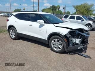2021 Chevrolet Blazer LT with VIN 3GNKBCRS2MS506945, listed as a IAAI auction lot 42773302 with 43,161 mi miles and . Bid and sale history available at DreamBid. Image 1.