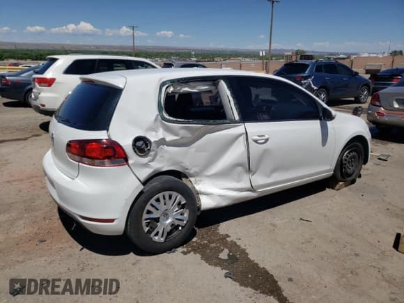 ✅ 2010 Volkswagen Golf • VIN: WVWAB7AJ6AW405034 • Lot: 54732194. Listed on Copart with 106,690 mi. Free auction sales archive from the USA and detailed vehicle history report at DreamBid. Image 3.