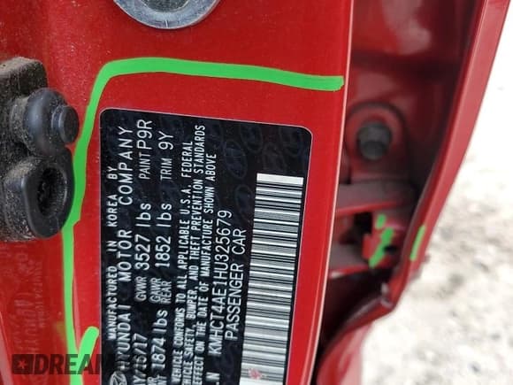 ✅ 2017 Hyundai Accent SE • VIN: KMHCT4AE1HU325679 • Лот: 70418374. Опубликован ранее на Copart с пробегом 115 596 миль. Бесплатный доступ к архиву аукционных продаж из США и подробный отчёт об истории автомобиля на DreamBid. Изображение 12.