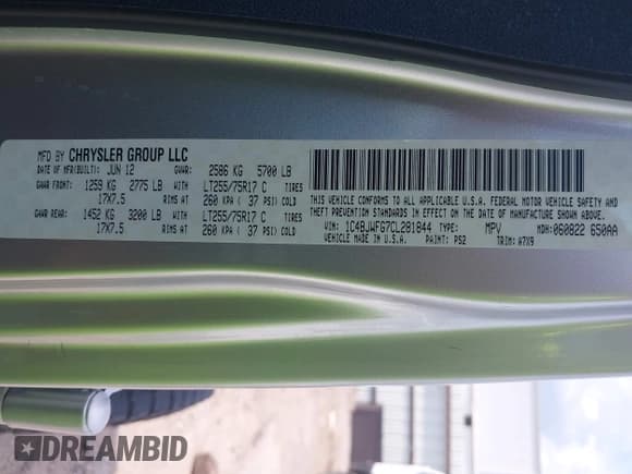 ✅ 2012 Jeep Wrangler Unlimited Call of Duty MW3 • VIN: 1C4BJWFG7CL281844 • Lot: 43021009. Wystawiony na IAAI z przebiegiem 93 720 mil. Bezpłatny archiwum sprzedaży aukcyjnych z USA i szczegółowy raport historii pojazdu na DreamBid. Zdjęcie 9.