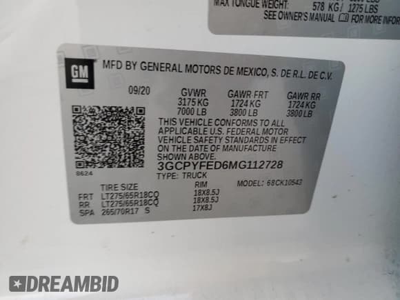 ✅ 2021 Chevrolet Silverado 1500 LT Trail Boss • VIN: 3GCPYFED6MG112728 • Lot: 75217694. Wystawiony na Copart z przebiegiem 46 010 mil. Bezpłatny archiwum sprzedaży aukcyjnych z USA i szczegółowy raport historii pojazdu na DreamBid. Zdjęcie 13.