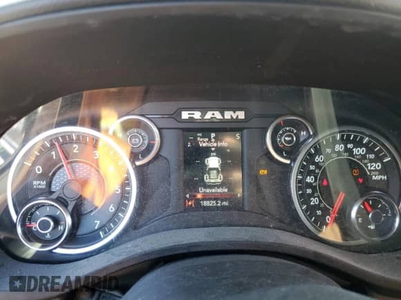 2023 Ram 1500 Lone Star with VIN 1C6RREMT8PN565793, listed as a Copart auction lot 77084184 with 18,825 mi miles and Salvage title. Bid and sale history available at DreamBid. Image 9.