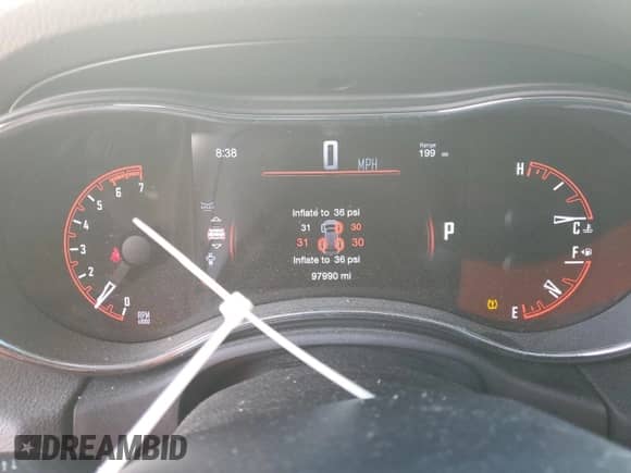 2017 Dodge Durango R/T with VIN 1C4SDJCTXHC672537, listed as a Copart auction lot 87045185 with 97,990 mi miles and Salvage title. Bid and sale history available at DreamBid. Image 9.