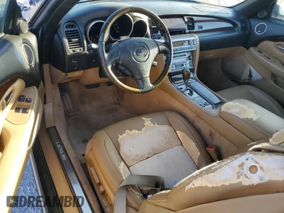 ✅ 2007 Lexus SC 430 • VIN: JTHFN45Y779014824 • Lot: 85856414. Listed on Copart with 232,247 mi. Free auction sales archive from the USA and detailed vehicle history report at DreamBid. Image 8.