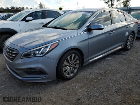 ✅ 2015 Hyundai Sonata Sport • VIN: 5NPE34AF6FH043941 • Lot: 49140163. Listed on Copart with Not provided. Free auction sales archive from the USA and detailed vehicle history report at DreamBid. Image 1.