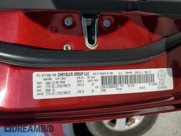 ✅ 2011 Ram 1500 Outdoorsman • VIN: 1D7RV1GT0BS632427 • Lot: 66499465. Listed on Copart with 201,791 mi. Free auction sales archive from the USA and detailed vehicle history report at DreamBid. Image 12.