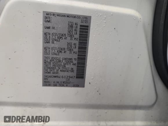 ✅ 2016 Nissan Pathfinder S • VIN: 5N1AR2MM9GC612947 • Lot: 91808055. Wystawiony na Copart z przebiegiem 101 089 mil. Bezpłatny archiwum sprzedaży aukcyjnych z USA i szczegółowy raport historii pojazdu na DreamBid. Zdjęcie 13.