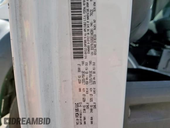 ✅ 2016 Ram ProMaster Cargo • VIN: 3C6TRVDG5GE106301 • Lot: 80854705. Wystawiony na Copart z przebiegiem 288 471 mil. Bezpłatny archiwum sprzedaży aukcyjnych z USA i szczegółowy raport historii pojazdu na DreamBid. Zdjęcie 12.