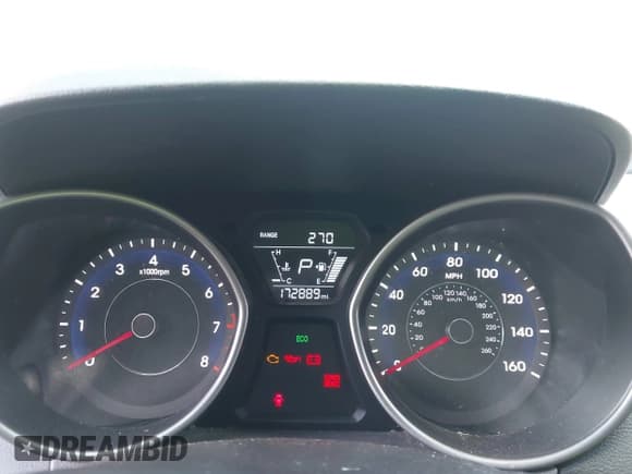 ✅ 2014 Hyundai Elantra SE • VIN: 5NPDH4AE6EH516661 • Lot: 43502240. Listed on IAAI with 172,889 mi. Free auction sales archive from the USA and detailed vehicle history report at DreamBid. Image 7.